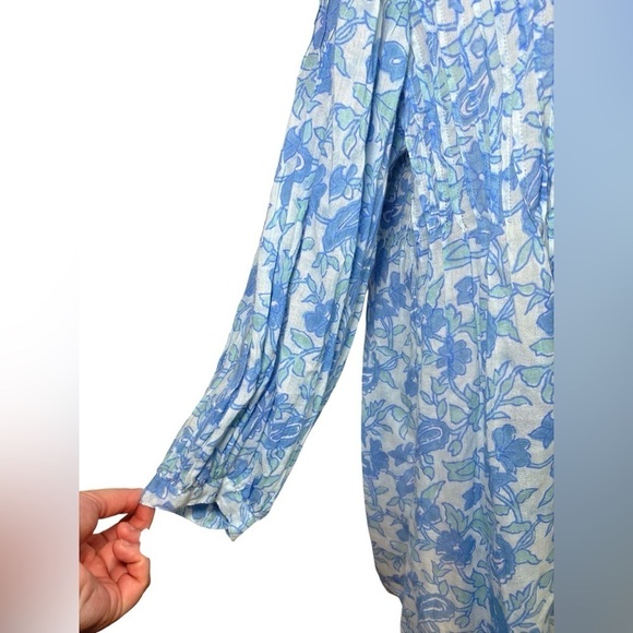 Dolma Alya Top in Blue Floral - Picture 4 of 15